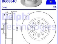 Disc frana VW GOLF V Variant 1K5 DELPHI BG3834C