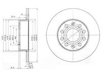 Disc frana VW GOLF V Variant 1K5 DELPHI BG3890