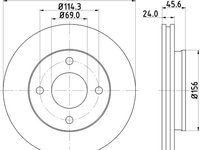 Disc frana VW GOLF VI (5K1) (2008 - 2013) KRIEGER 0950004048 piesa NOUA