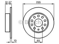 Disc frana VW GOLF VI 5K1 BOSCH 0986479099