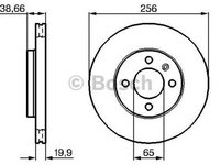 Disc frana VW JETTA II 19E 1G2 165 BOSCH 0986478308