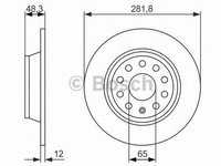 Disc frana VW JETTA III 1K2 BOSCH 0986479247