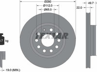 Disc frana VW JETTA III 1K2 TEXTAR 92120705