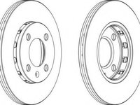 Disc frana VW K 70 (48), VW POLO (6N1), SEAT AROSA (6H) - FERODO DDF812