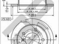 Disc frana VW LT 28-46 II caroserie 2DA 2DD 2DH METZGER 15375