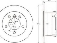 Disc frana VW LT 28-46 II caroserie 2DA 2DD 2DH JURID 569121J