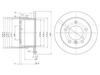 Disc frana VW LT 28-46 II caroserie 2DA 2DD 2DH DELPHI BG3235