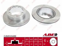 Disc frana VW LT 28-46 II nadwozie pe³ne 2DA 2DD 2DH Producator ABE C4M015ABE