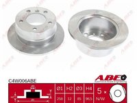 Disc frana VW LT 28-46 II nadwozie pe³ne 2DA 2DD 2DH Producator ABE C4W006ABE