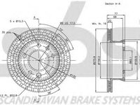 Disc frana VW LT 28-46 II platou sasiu 2DC 2DF 2DG 2DL 2DM sbs 1815203397