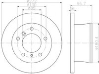 Disc frana VW LT II platou / sasiu (2DC, 2DF, 2DG, 2DL, 2DM) (1996 - 2006) TEXTAR 92137603 piesa NOUA