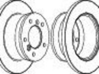 Disc frana VW LT Mk II platou / sasiu (2DC, 2DF, 2DG, 2DL, 2DM) (1996 - 2006) FERODO FCR229A