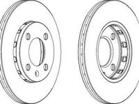 Disc frana VW LUPO (6X1, 6E1) (1998 - 2005) FERODO DDF812