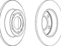 Disc frana VW LUPO (6X1, 6E1) (1998 - 2005) FERODO DDF1233 piesa NOUA