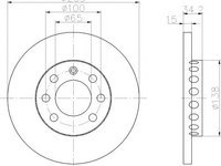 Disc frana VW LUPO (6X1, 6E1), AUDI A2 (8Z0) - MINTEX MDC1522