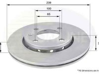 Disc frana VW LUPO 6X1 6E1 COMLINE ADC1413V