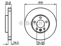 Disc frana VW MULTIVAN V 7HM 7HN 7HF 7EF 7EM 7EN BOSCH 0986479211