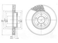 Disc frana VW MULTIVAN V 7HM 7HN 7HF 7EF 7EM 7EN DELPHI BG9892