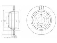 Disc frana VW MULTIVAN V 7HM 7HN 7HF 7EF 7EM 7EN DELPHI BG3894