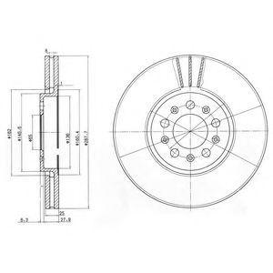 Disc frana VW NEW BEETLE (9C1, 1C1) (1998 - 2010) 