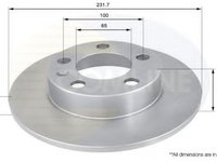 Disc frana VW NEW BEETLE (9C1, 1C1) (1998 - 2010) COMLINE ADC1414 piesa NOUA