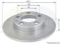 Disc frana VW NEW BEETLE Cabriolet (1Y7) (2002 - 2010) COMLINE ADC1414