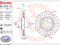Disc frana VW NEW BEETLE Cabriolet (1Y7) (2002 - 2010) BREMBO 09.7012.1X