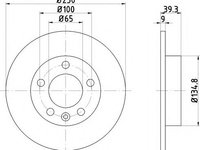 Disc frana VW NEW BEETLE Cabriolet (1Y7) (2002 - 2010) Textar 92082503