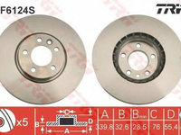 Disc frana VW PASSAT 362 TRW DF6124S PieseDeTop