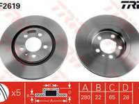 Disc frana VW PASSAT (3A2, 35I) (1988 - 1997) QWP WBD187