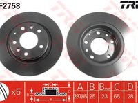 Disc frana VW PASSAT (3A2, 35I) (1988 - 1997) TRW DF2758