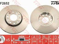 Disc frana VW PASSAT 3B2 TRW DF2652