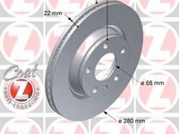 Disc frana VW PASSAT 3B2 ZIMMERMANN 600320720