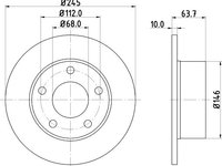 Disc frana VW PASSAT (3C2) (2005 - 2010) KRIEGER 0950004238 piesa NOUA