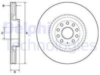 Disc frana VW PASSAT 3C2 DELPHI BG9952