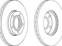 Disc frana VW PASSAT limuzina (3B2), VW PASSAT Variant (3B5), VW PASSAT limuzina (3B3) - FERODO DDF1014