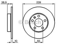 Disc frana VW PASSAT Variant 3A5 35I BOSCH 0986478894