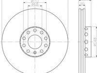 Disc frana VW PHAETON 3D HELLA 8DD355118611