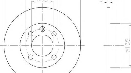 Disc frana VW POLO (6N1), VW POLO limuzina (6