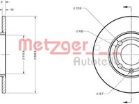 Disc frana VW POLO caroserie 86CF METZGER 6110137