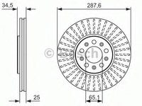 Disc frana VW POLO limuzina (6KV2), AUDI A3 (8L1), SKODA OCTAVIA (1U2) - BOSCH 0 986 479 914