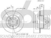 Disc frana VW SCIROCCO 137 138 SBS 1815204789