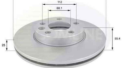 Disc frana VW SHARAN 7M8 7M9 7M6 COMLINE ADC1