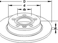 Disc frana VW SHARAN (7M8, 7M9, 7M6), FORD GALAXY (WGR), SEAT ALHAMBRA (7V8, 7V9) - TOPRAN 107 629