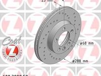 Disc frana VW SHARAN (7M8, 7M9, 7M6), FORD GALAXY (WGR), SEAT ALHAMBRA (7V8, 7V9) - ZIMMERMANN 600.3209.52