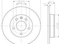 Disc frana VW SHARAN (7M8, 7M9, 7M6), FORD GALAXY (WGR), SEAT ALHAMBRA (7V8, 7V9) - HELLA PAGID 8DD 355 104-501