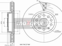 Disc frana VW SHARAN (7N1, 7N2) Dubita, 05.2010 - Maxgear 19-3215