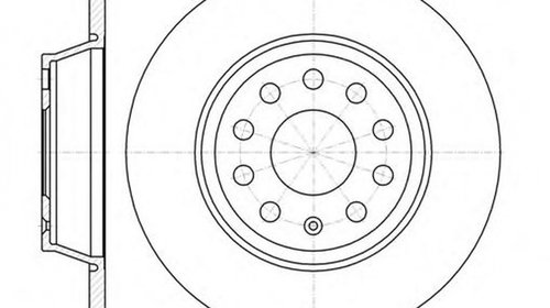 Disc frana VW SHARAN 7N1 7N2 ROADHOUSE 6973