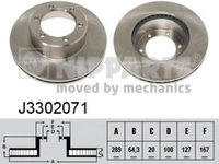 Disc frana VW TARO (1989 - 1997) NIPPARTS J3302071