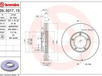 Disc frana VW TARO BREMBO 09501710